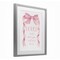 Stupell Industries Loved More Sentiment Pink Ribbon Framed Print Under Glass, design by Cindy Jacobs